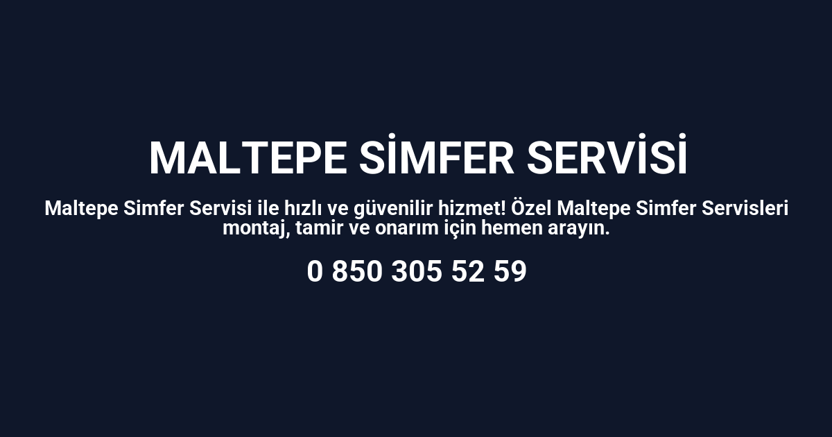 Maltepe Simfer Servisi